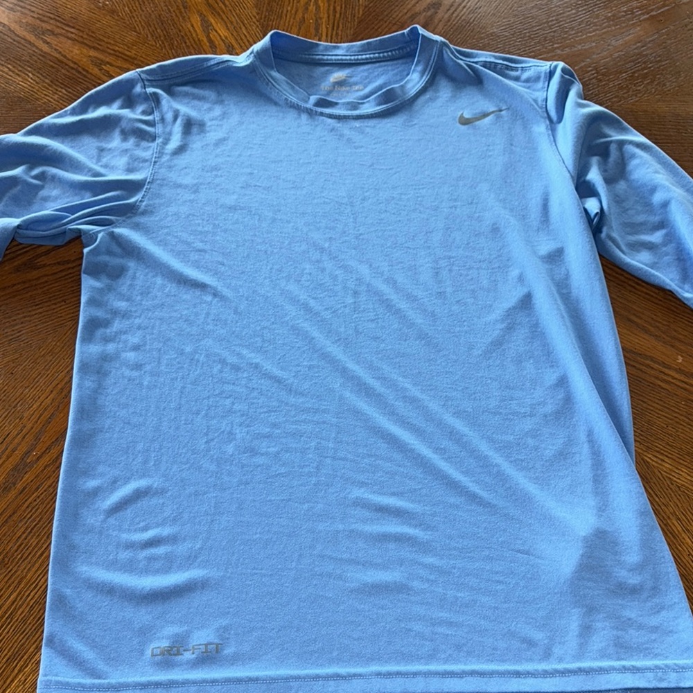 Nike Blue Long Sleeve Dri-FIT Shirt